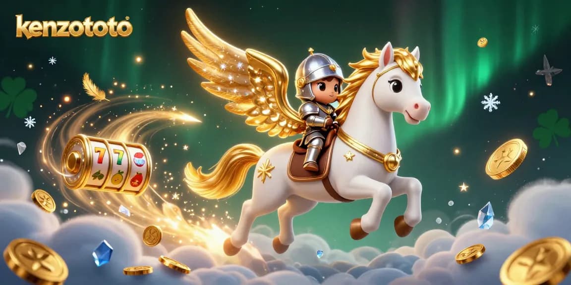 Experience thrilling slots at kenzototo with a dynamic scene showcasing vibrant casino elements.