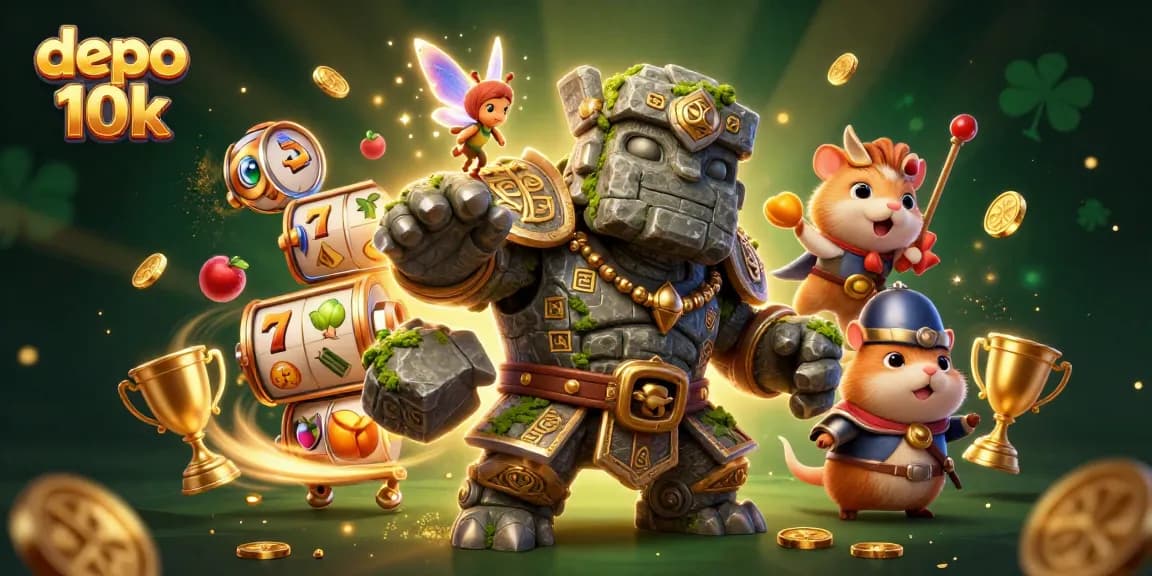 Spin to win with depo 10k at a captivating slot game experience featuring magical characters.