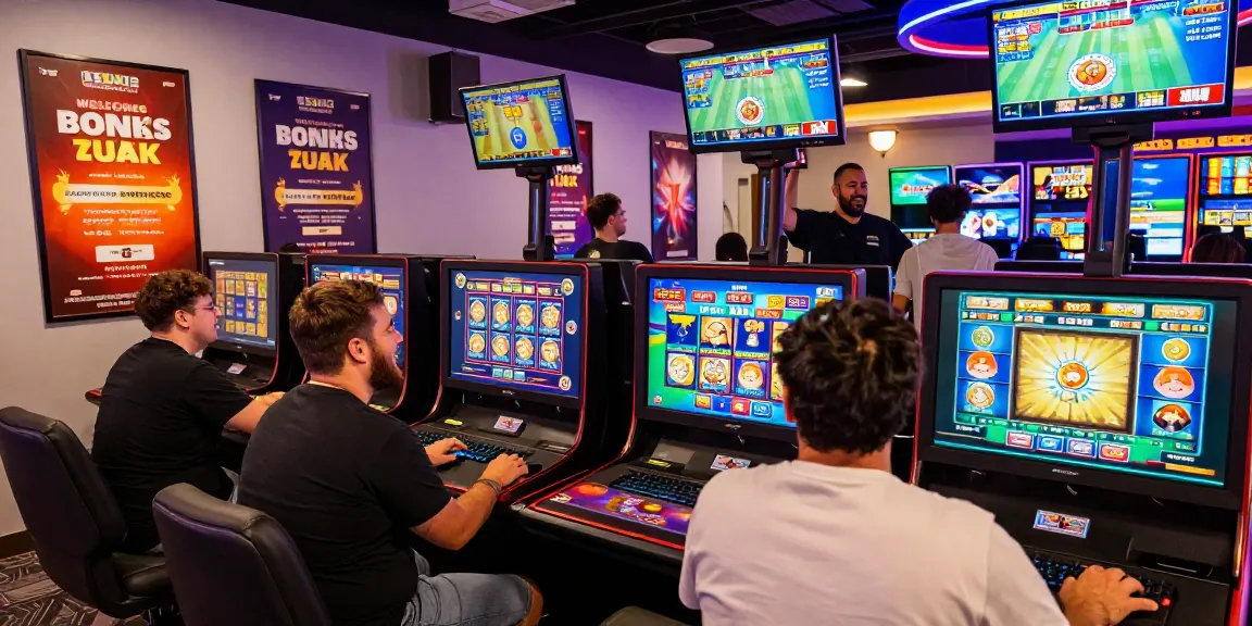 Engaged players enjoying new online casinos with colorful games and exciting bonuses.