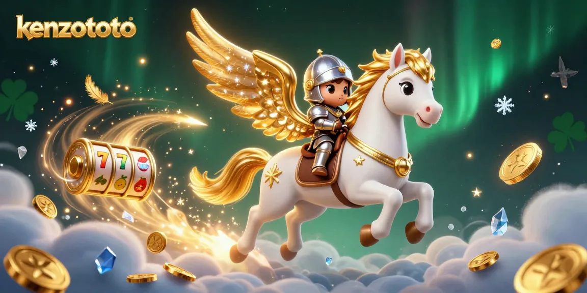 Experience thrilling slots at kenzototo with a dynamic scene showcasing vibrant casino elements.
