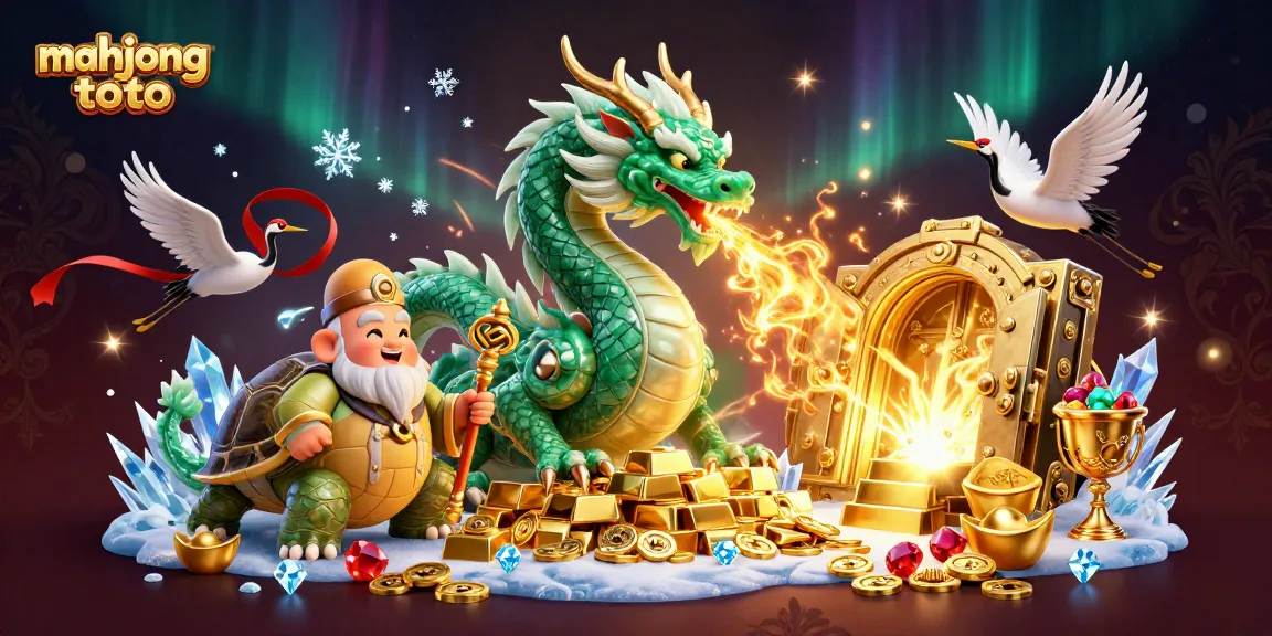 Experience mahjong toto with mythical elements, showcasing luck, fortune, and vibrant casino visuals.