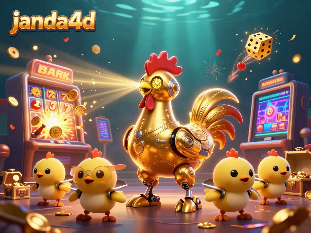 Bermain slot secara menyenangkan dengan janda4d, robot ayam emas menyerang jackpot!