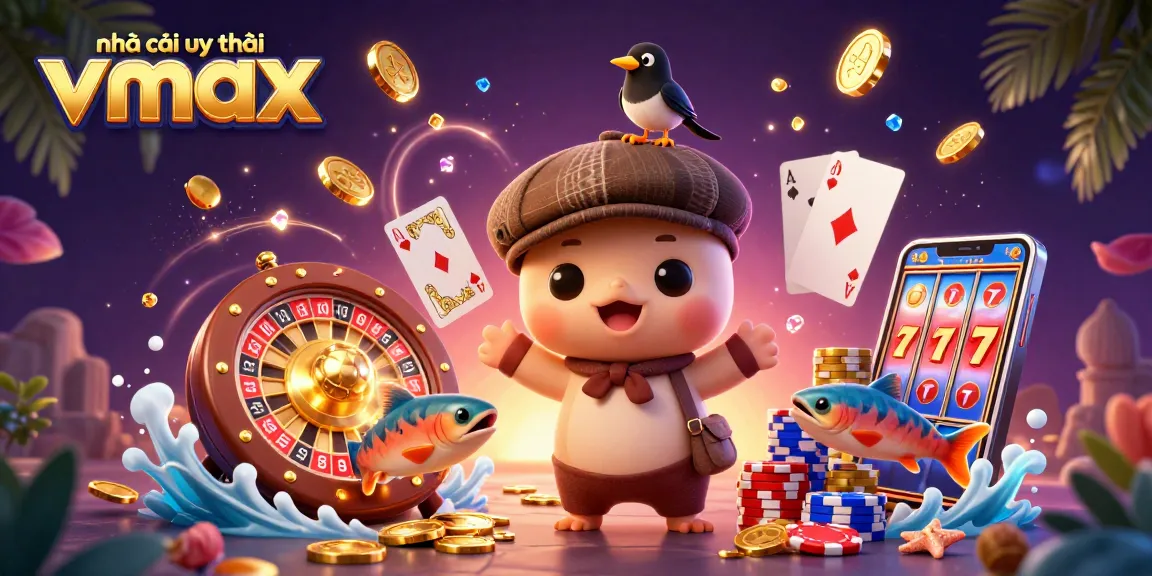 Experience the thrill of gaming at nhà cái uy tín Vmax with vibrant characters and stunning casino visuals.