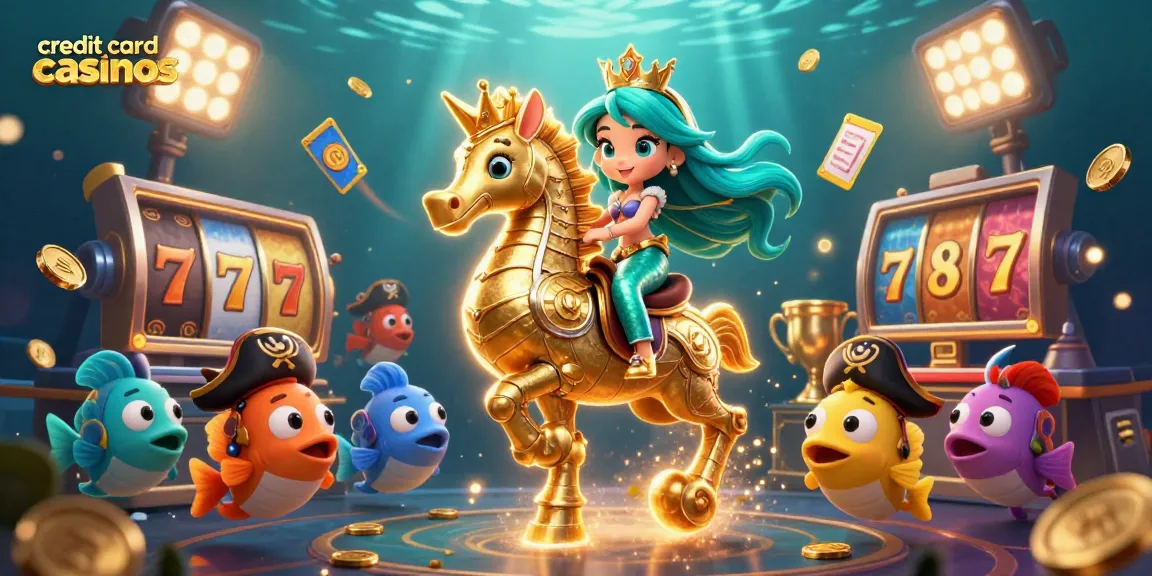 Engage in exciting gameplay at credit card casinos featuring vibrant gaming characters.