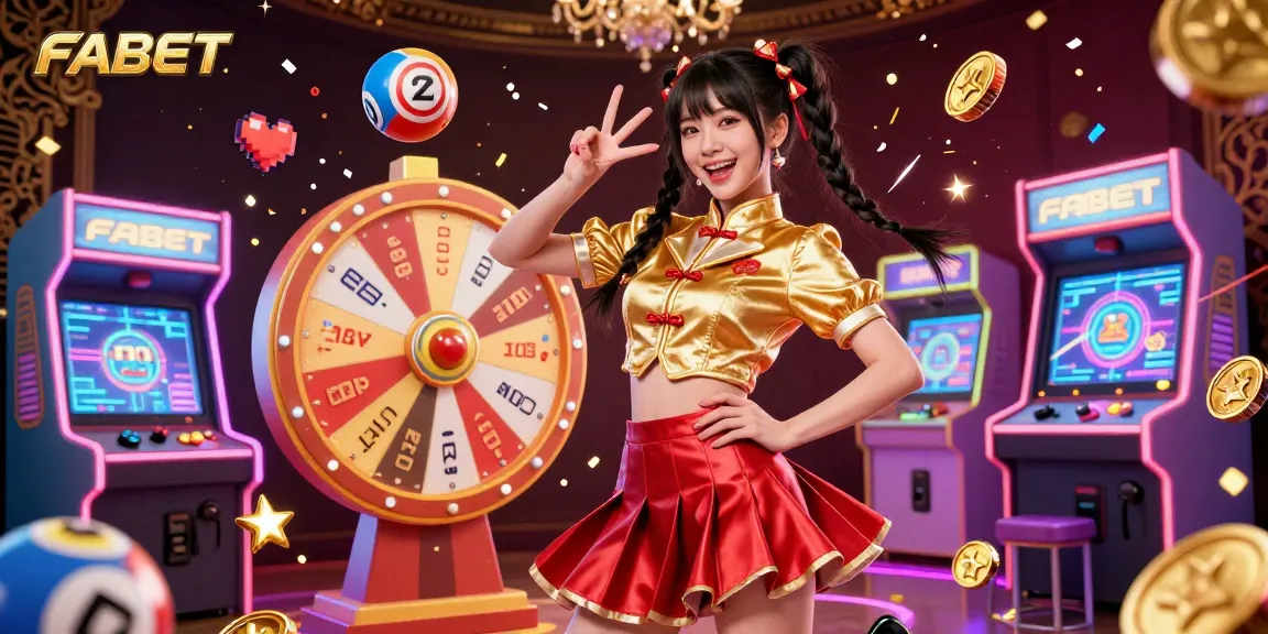 Experience thrilling gaming action at FABET, featuring vibrant arcade setups and engaging prize elements.