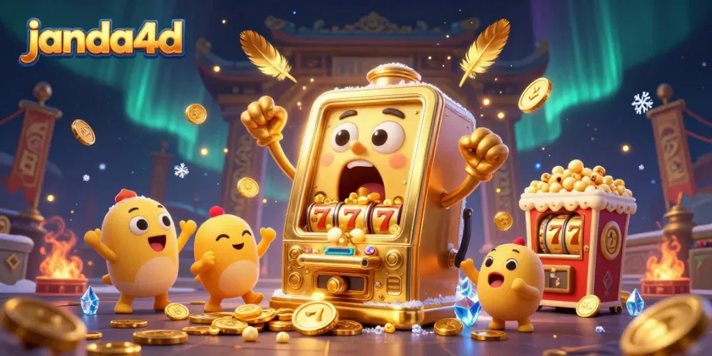 Gambarlah momen janda4d di kasino dengan slot emas yang mengejutkan jackpot.