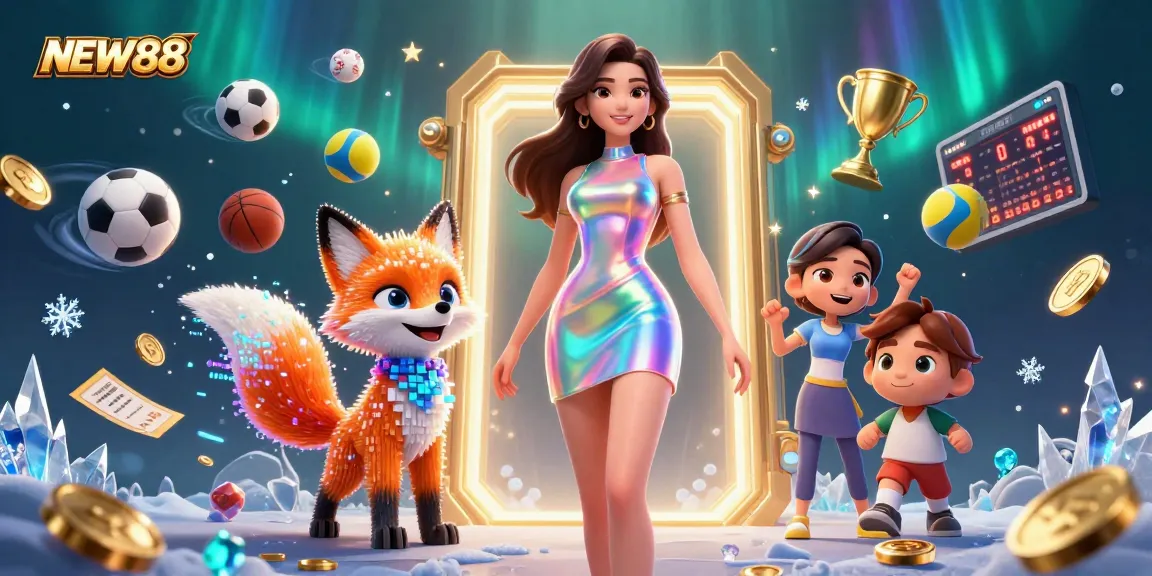 Join the excitement at NEW88 and enjoy immersive sports betting experiences amidst dazzling illustrations.