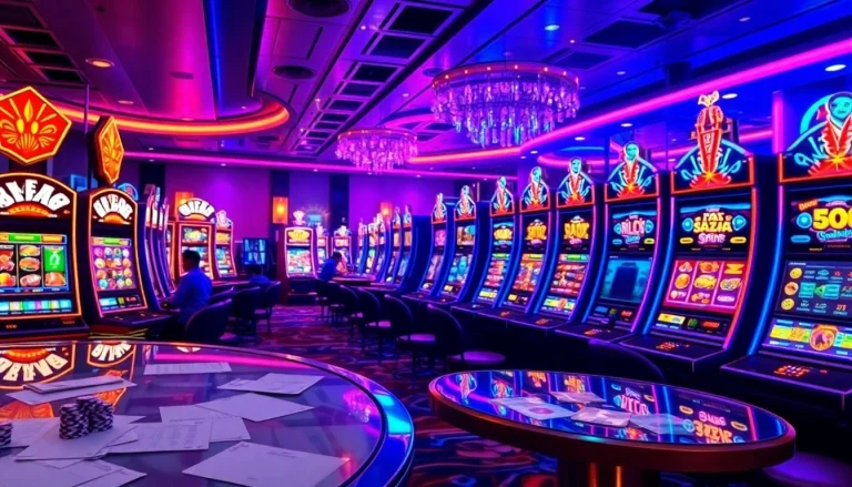 Experience thrilling gameplay at slot api raja 88 with vibrant casino ambiance and engaged players.